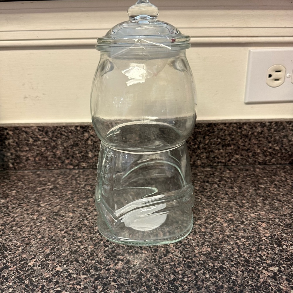 Glass Gumball Jar Home Decor - Picture 2 of 4
